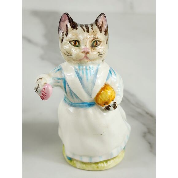 Breatrix Potter's Cat Kitten Lover Ribby Tabitha Miss Moppet 3 3/4" Year 1976 x3 - Picture 4 of 16